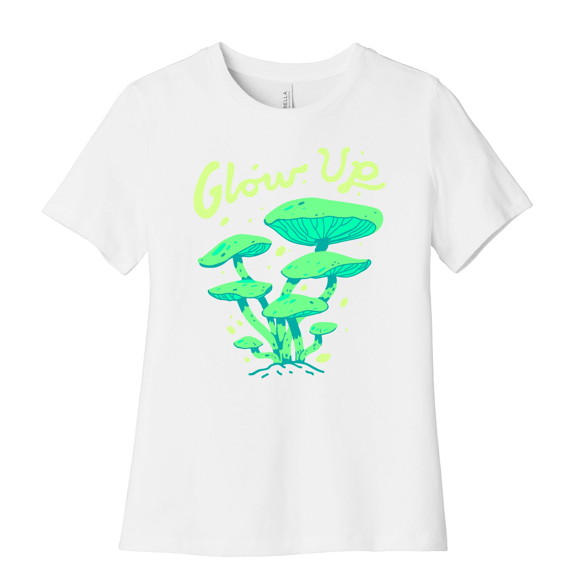 Glow up Bioluminescent Mushrooms Women's Cotton Tee